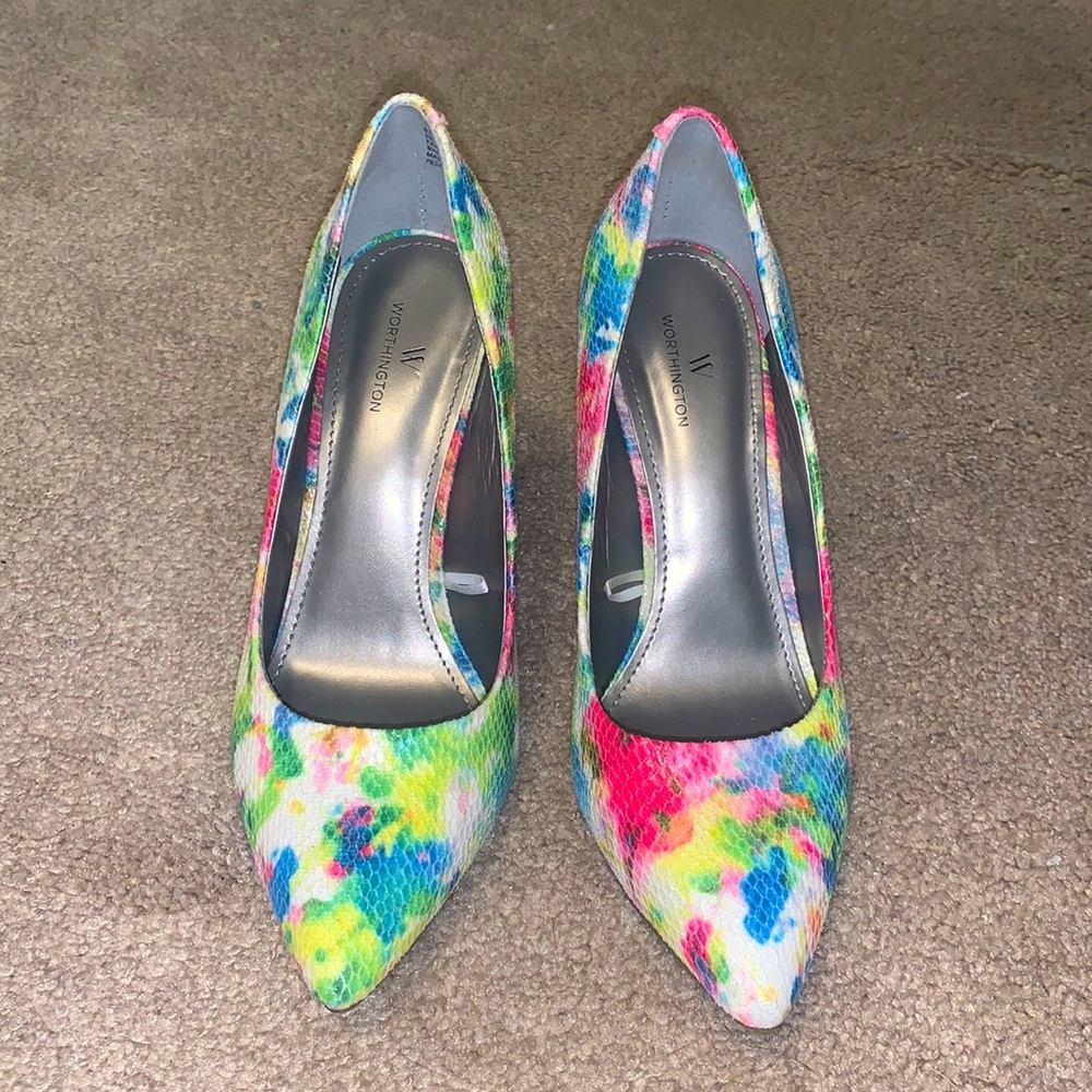 Worthington Watercolor Floral Pumps